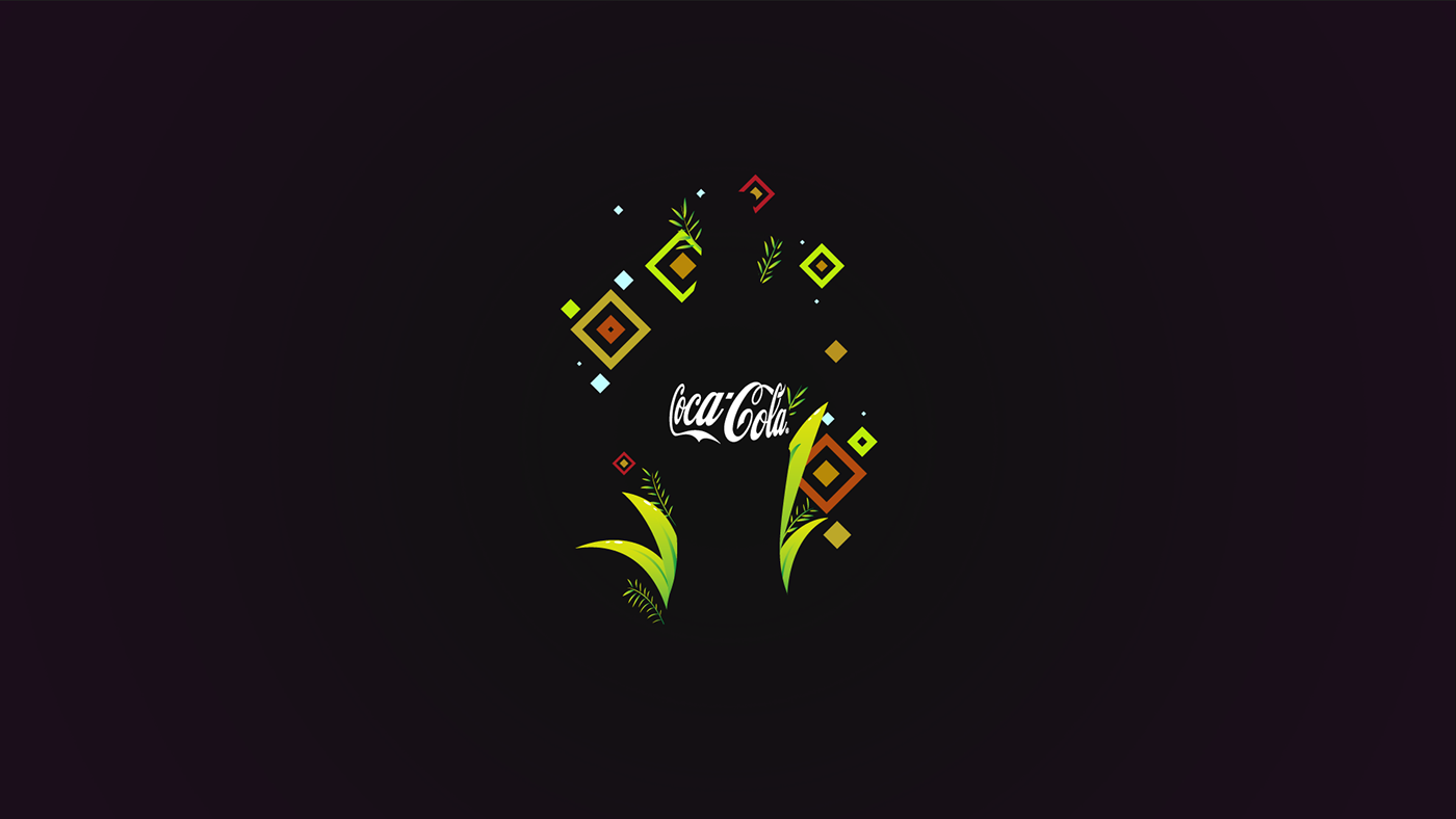 coke Coca Cola Glassfin malaysia 100th collector Fair bottle vibrant colorful vector MYMASHUPCOKE