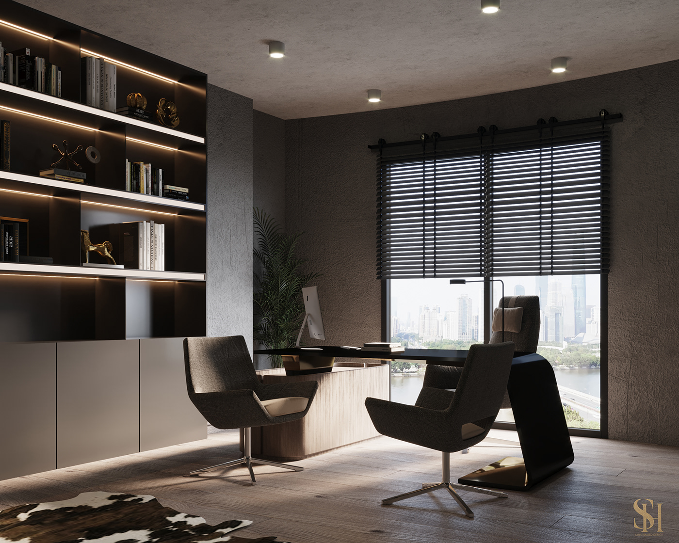 Interior Office Design architecture Render visualization 3ds max modern archviz corona interior design 