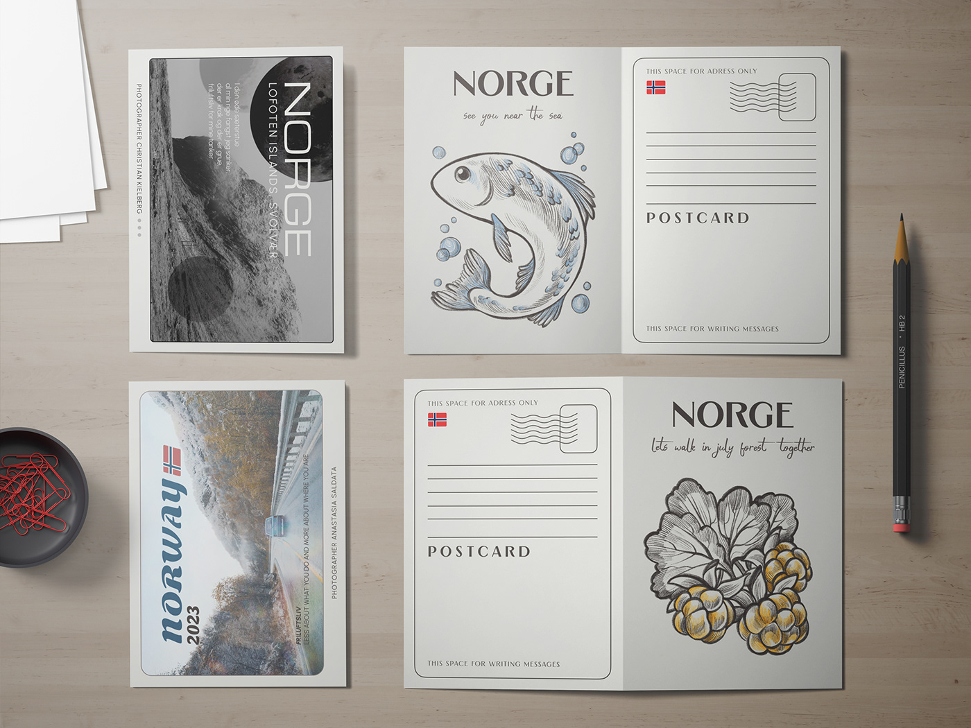 norway Norge postcard typography   Poster Design Digital Art  ILLUSTRATION  Procreate concept art Scandinavian