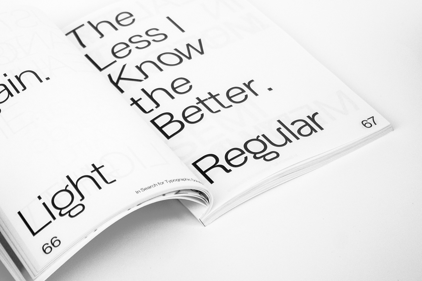 book clean InDesign minimal modern swiss typography  