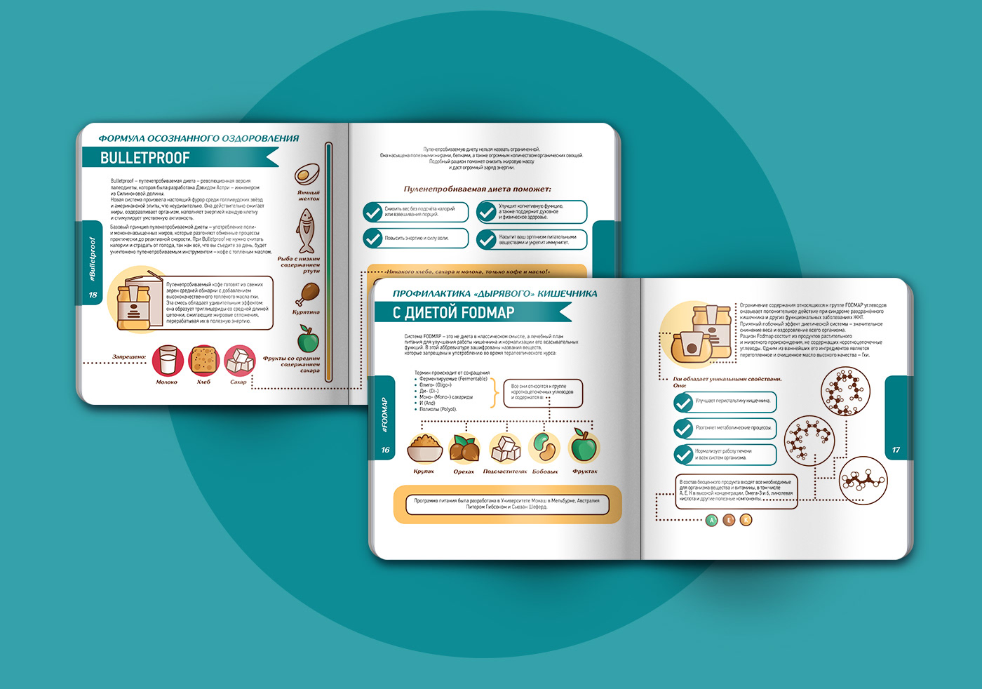 Booklet brochure diet Food  graphic design  healthy eating MM design school брошюра графический дизайн Медведь & Слон