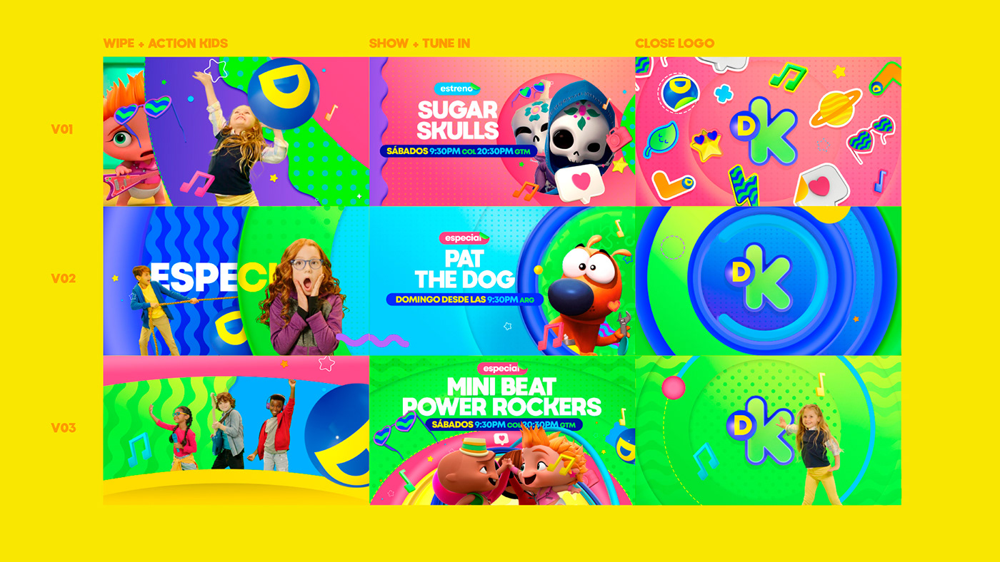 animation  branding  design discovery kids toolkit after effects brand motion graphics  visual identity
