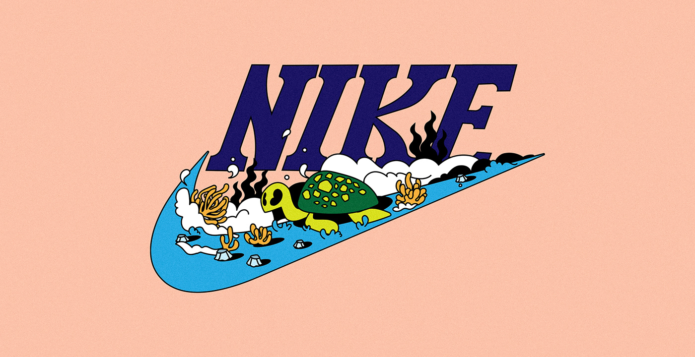 adobe brand branding  concept design identity ILLUSTRATION  Illustrator logo Nike