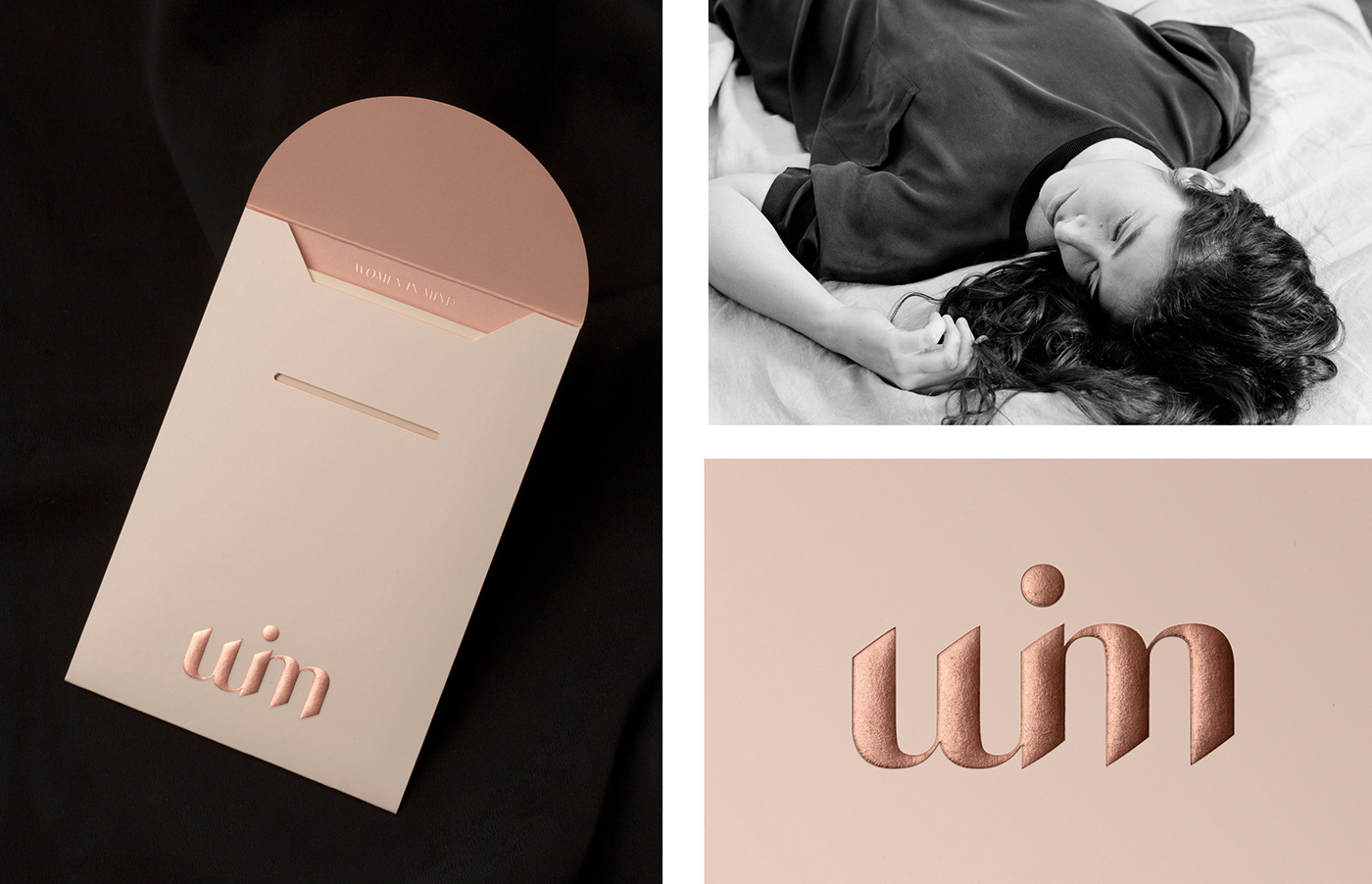 Fashion  foil identity lingerie logo Packaging pattern print Website women