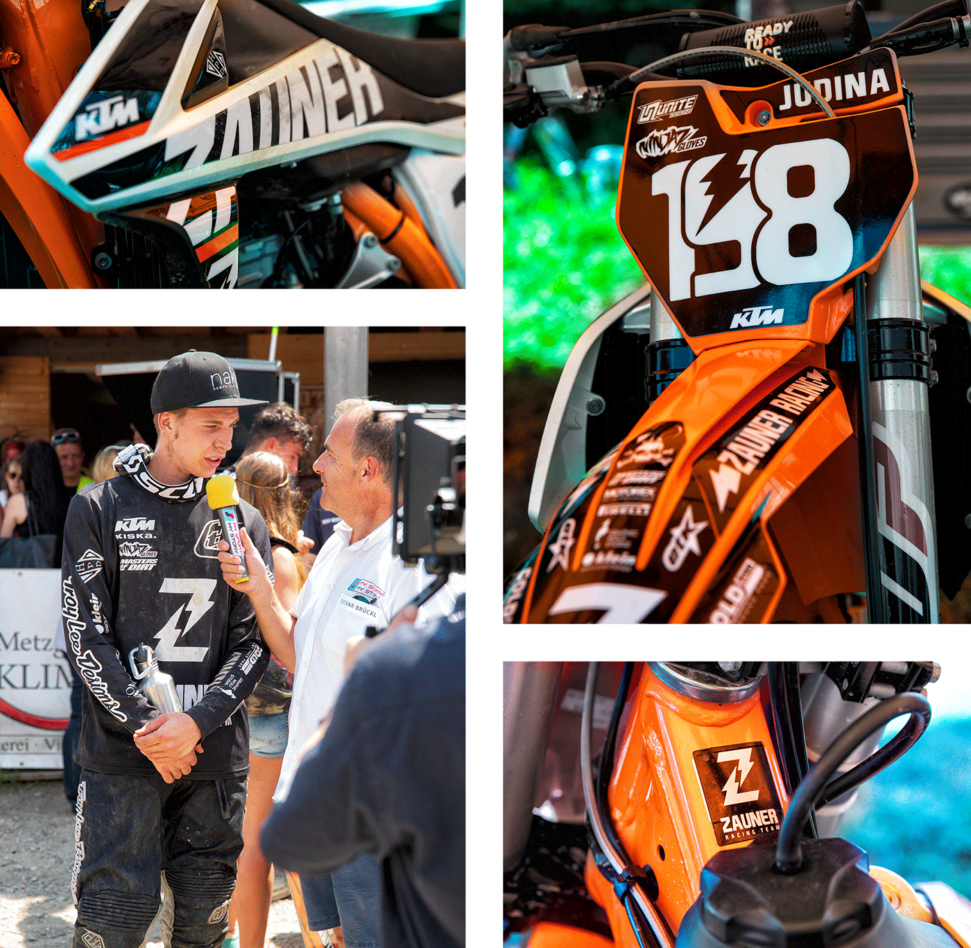 design Corporate Design KTM Motocross Zauner Racing team Ready to race ctg branding 