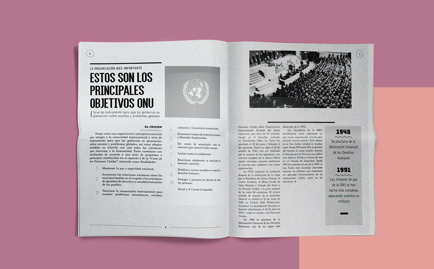 gazette student colima onu un United Nations nation editorial design  newspaper news editorial editorial design 