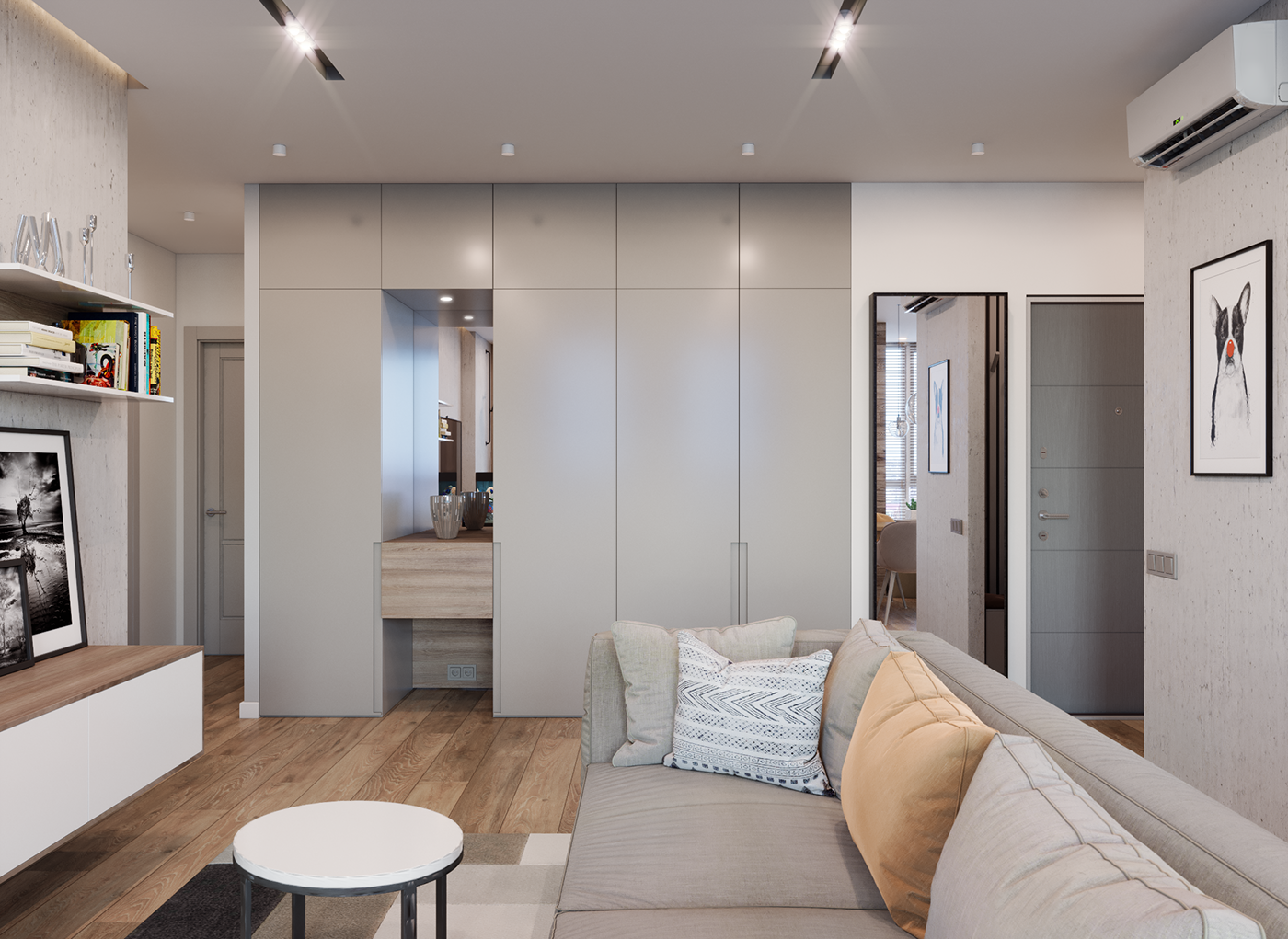 Interior design modern cozy home apartment apartment design kiev apartment interior Render 3d render