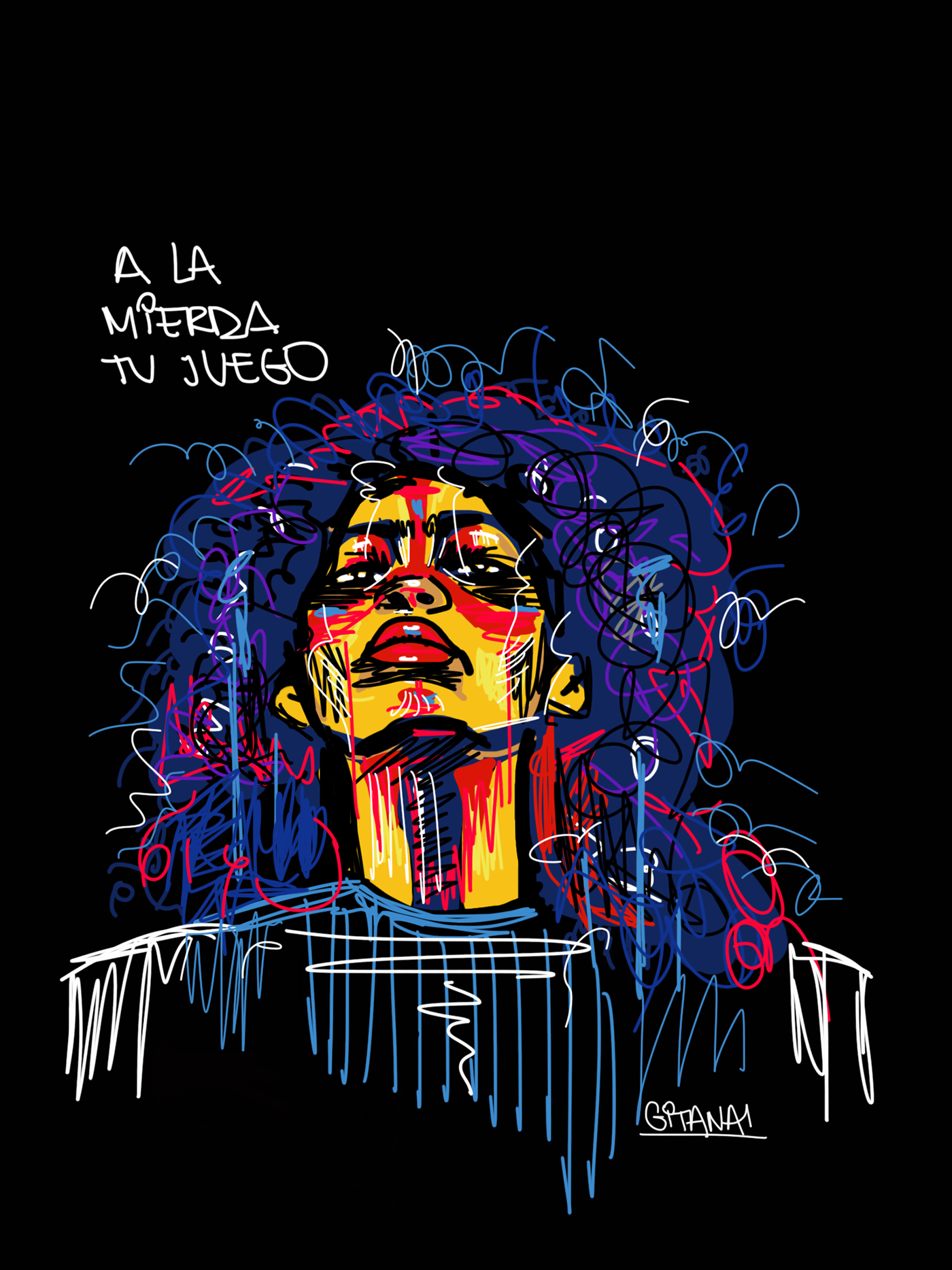 dibujos arte digital ilustracion caricaturas feminismos grlpwr toons art uruguay Montevideo Graffiti