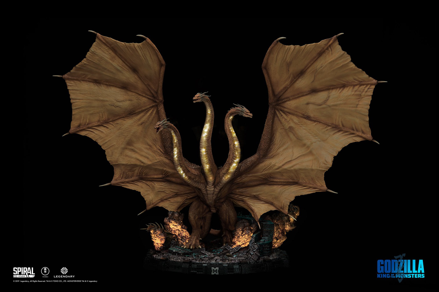 dragon ghidorah godzilla godzilla2019 godzillamovie kaiju KingGhidorah monster Monsterverse SpiralStudio