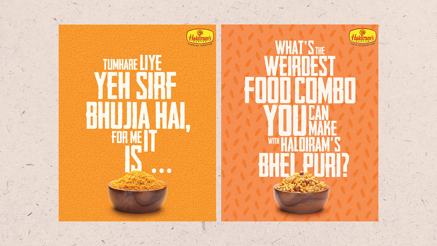 Haldiram FoodAdvertising Indiansnacks snack Social media post socialmediapost SOCIALMEDIADESIGN Instagrampost graphic designing