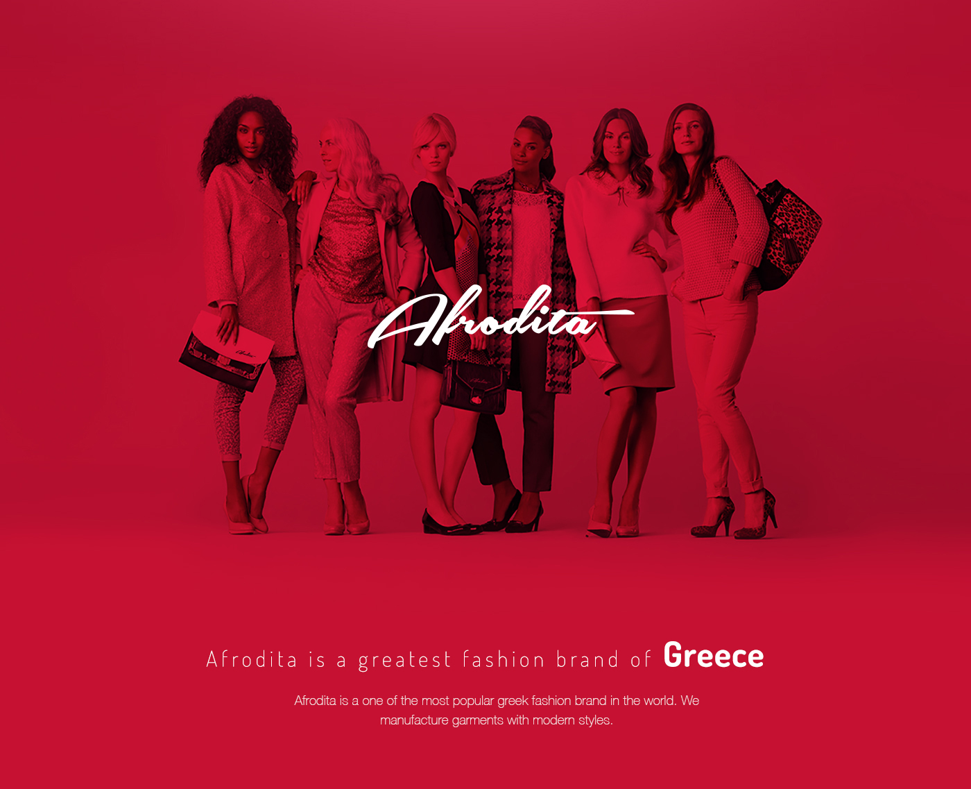 fashion brand greek red Responsive ux e-commerce quick cart Online shop brand