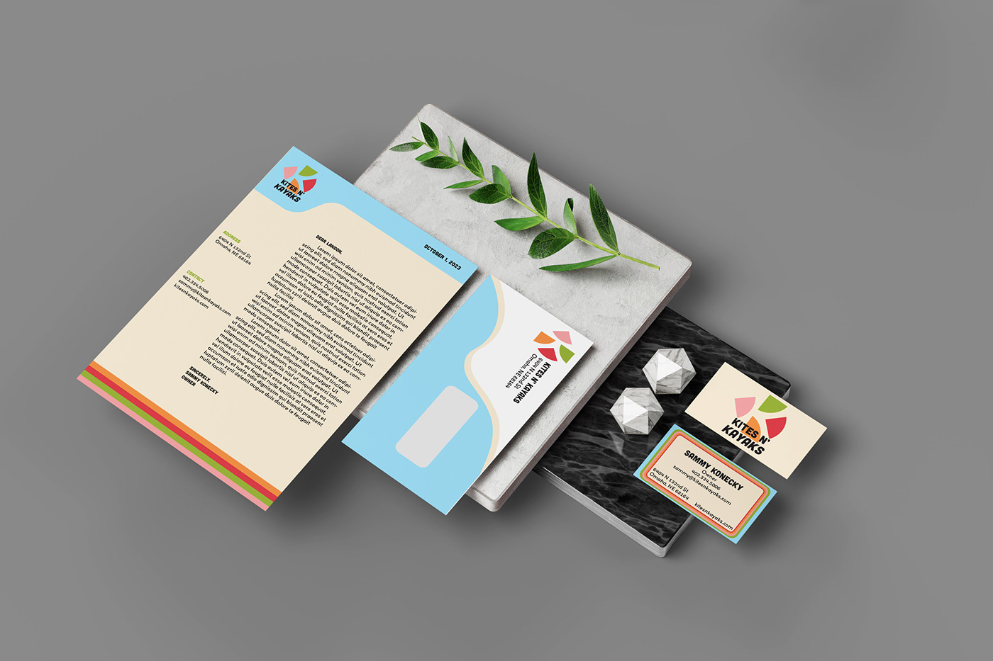 design brand identity kites Packaging