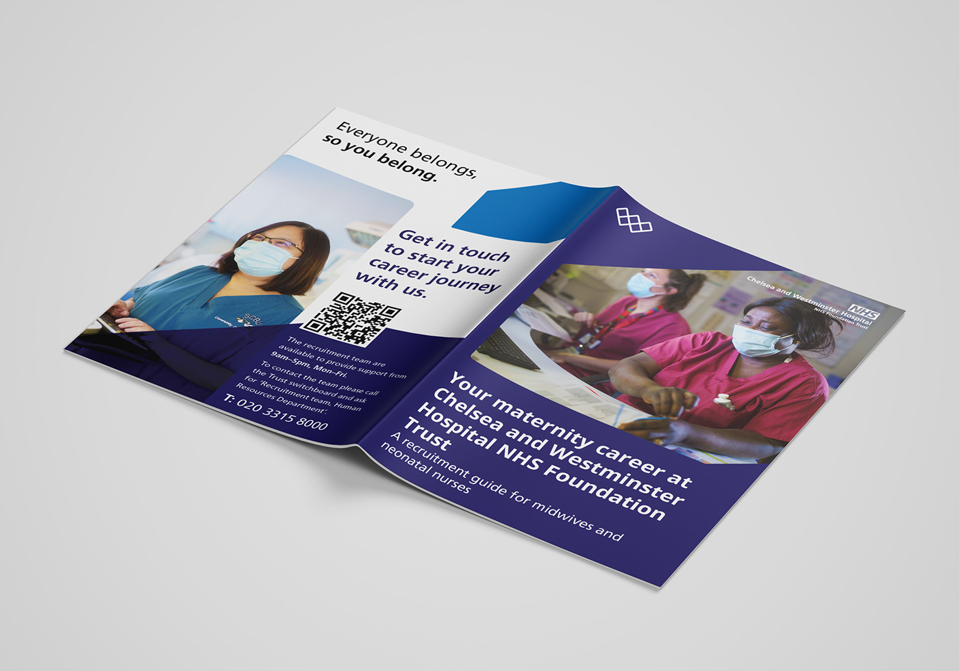 a4 A4 brochure Advertising  Booklet brochure design design graphic design  marketing   NHS England template
