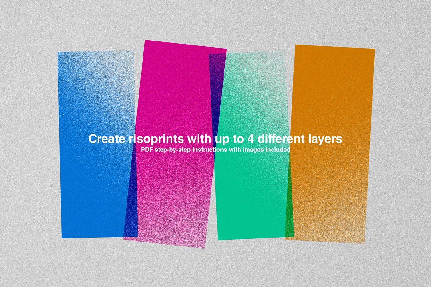 grain texture pattern print Layout editorial design effect Mockup brand identity