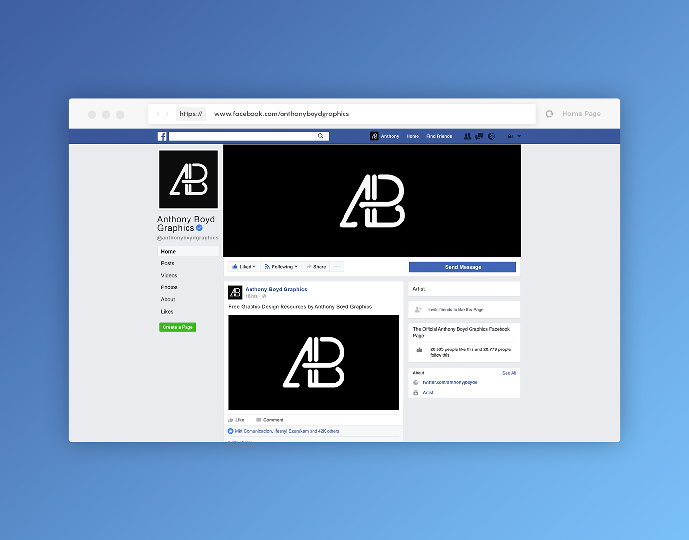 facebook Mockup psd template free mock up