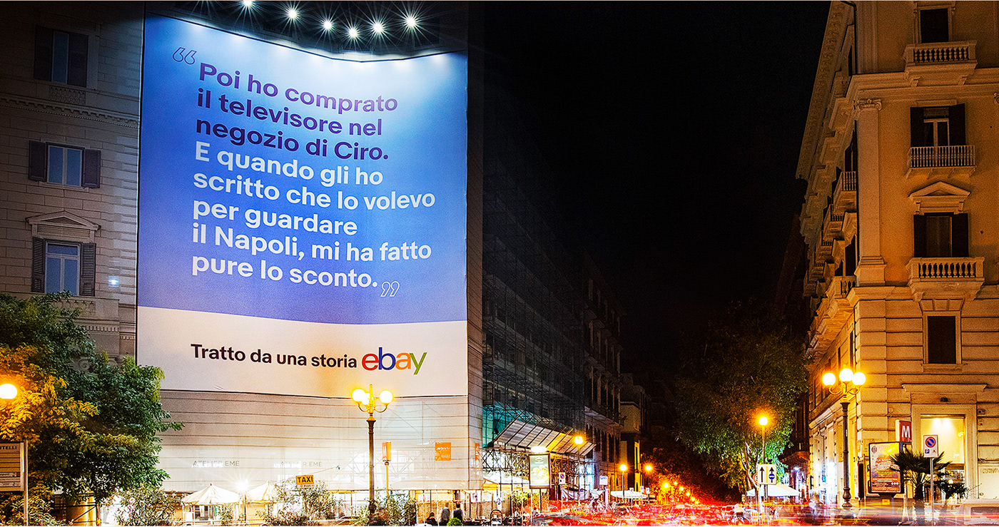 Advertising  eBay story ads billboard campaign commercial dude zapiola
