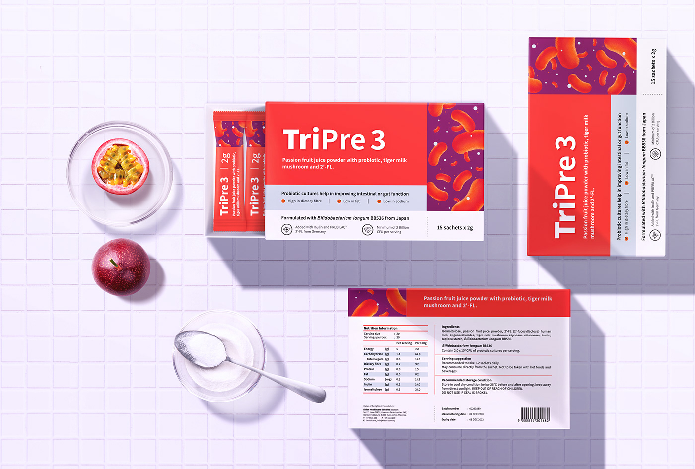 contemporary design Health supplement malaysia Packaging probiotic kuala lumpur
