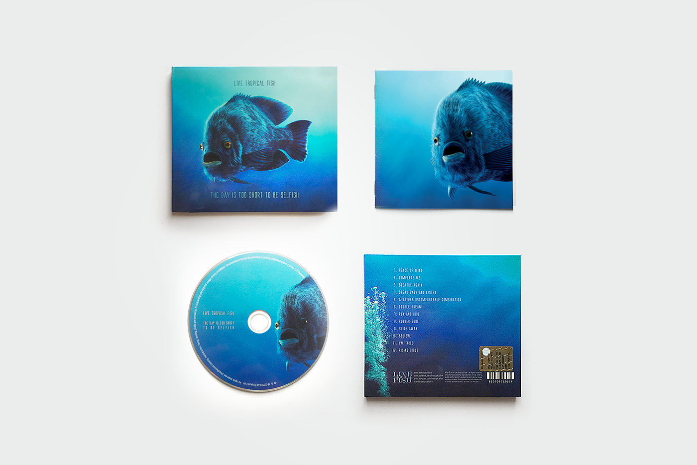 music CD packaging graphic design  fish computer graphics jazz Funk Acid Jazz