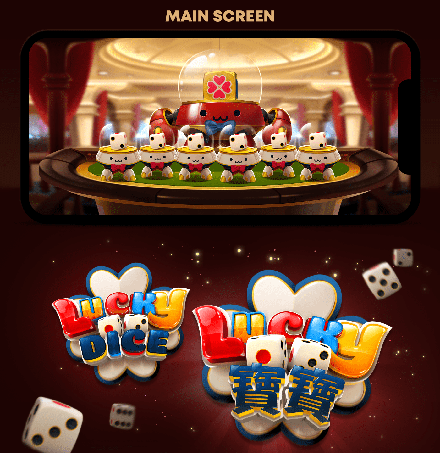 dice Game Art mecha mobile game myvegas robot sic bo slot Slots casino