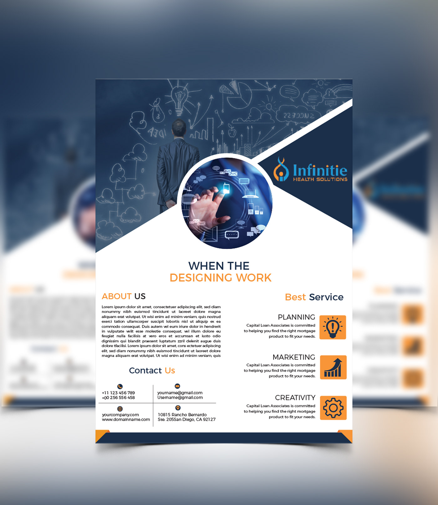 a4 size advertise business flyer flyer corporate marketing   modern poster template elegant
