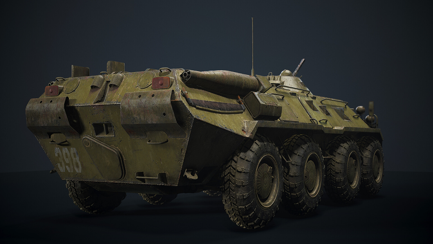 3D 3d modeling army btr game Military model Render visualization War