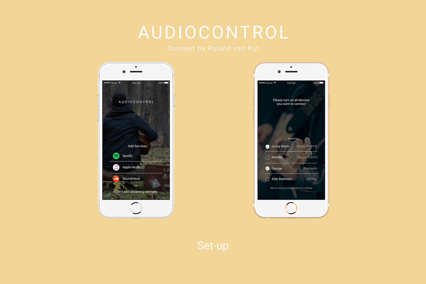 Audio speakers devices control