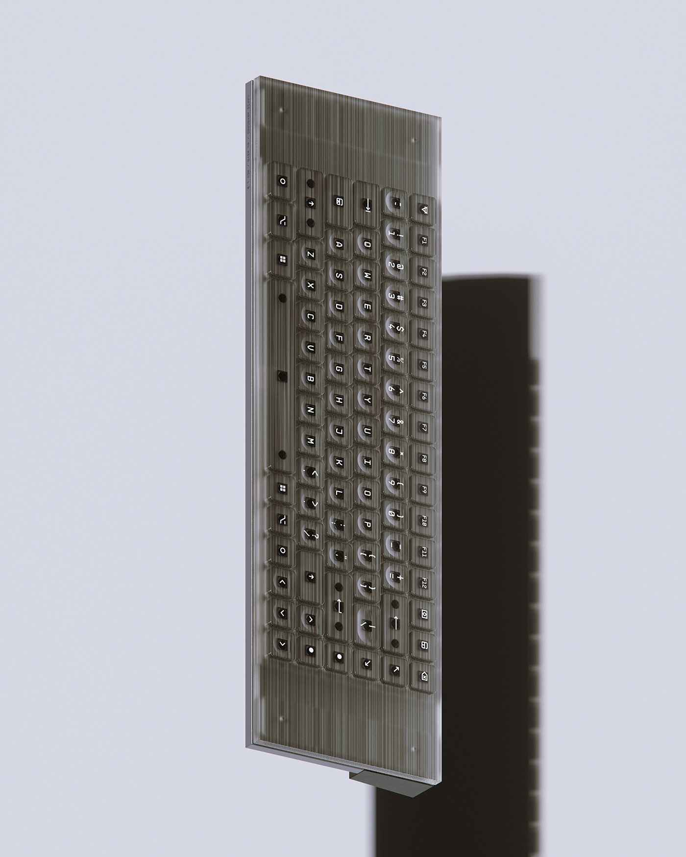 keyboard materials rendering industrial design  product