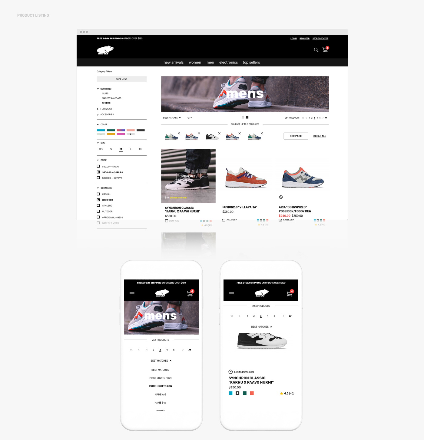 ux UI sneakers concept redesign shoes excercise apparel digital Website