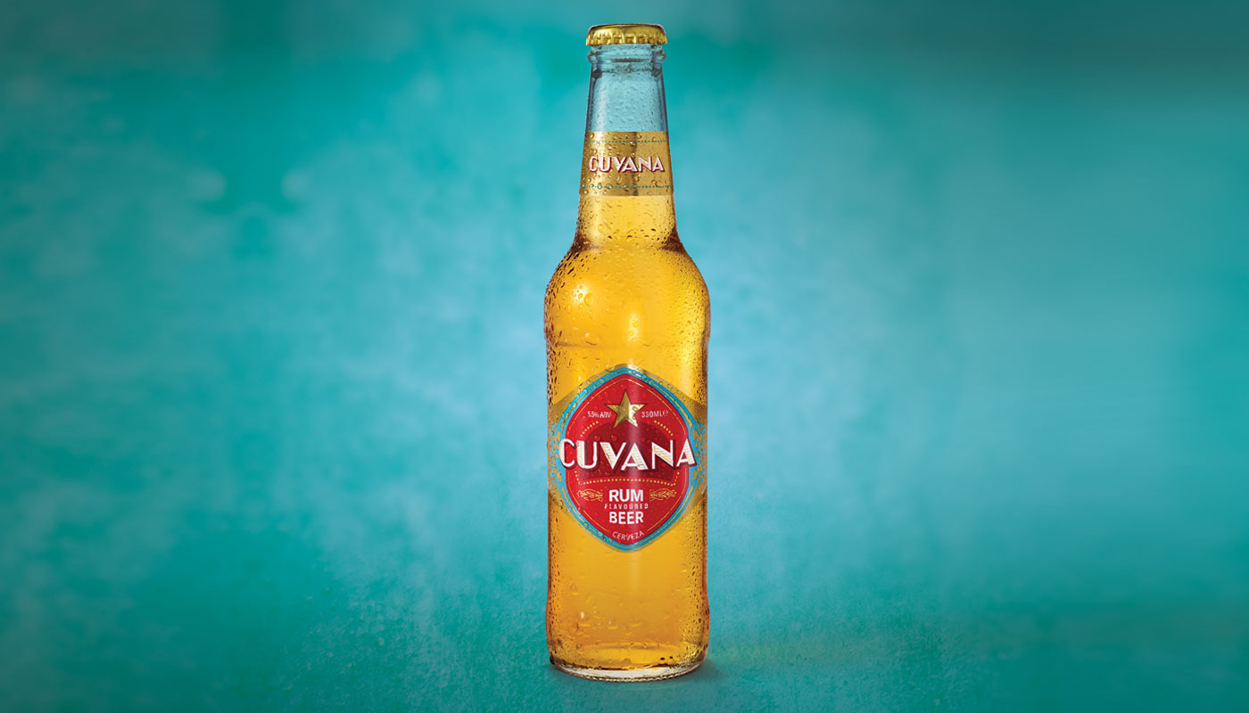Adobe Portfolio Cuvana Rum Flavoured beer cuban Label ornate Packaging branding  packaging design