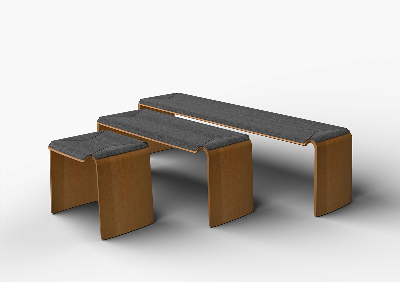 stool public space interieur bench plywood furniture wood chair sketchfab Bank