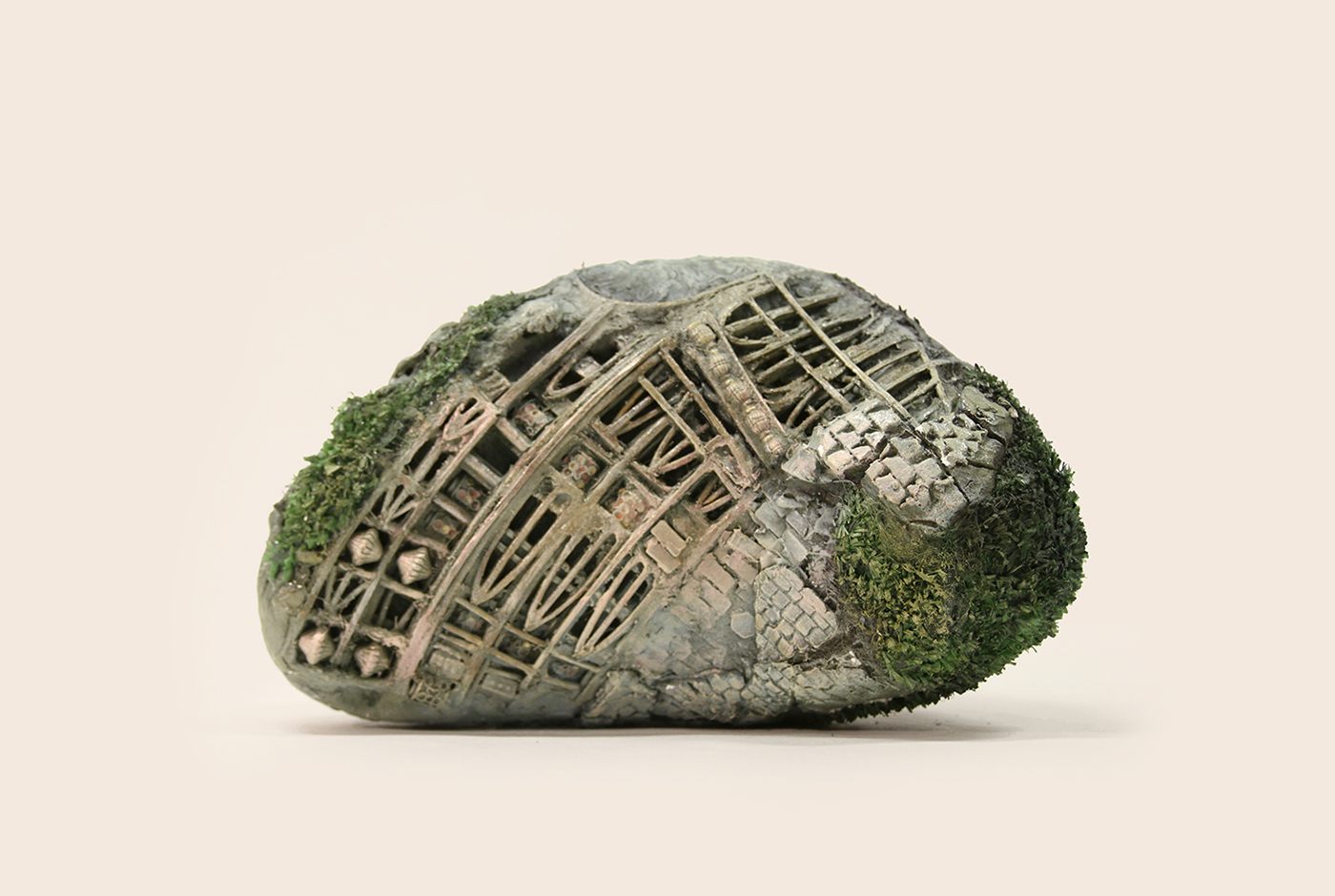 rock stone scultpure Independent Study 3D illustration