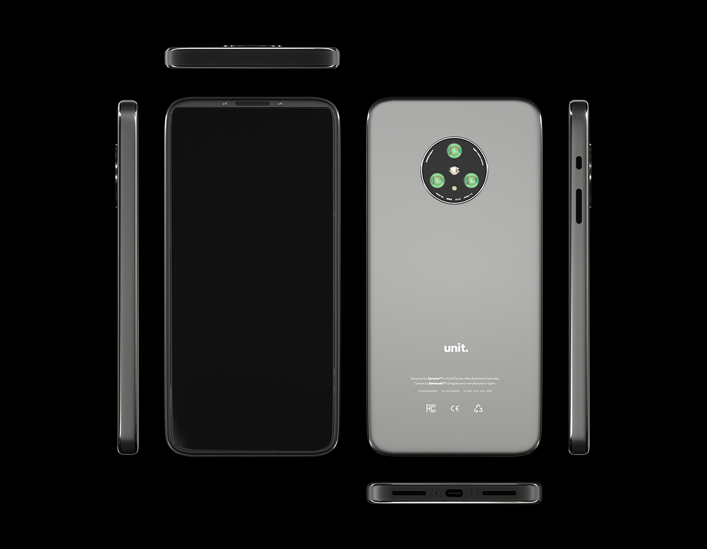 smartphone video product design phone minimalist Kickstarter 3D industrial metal