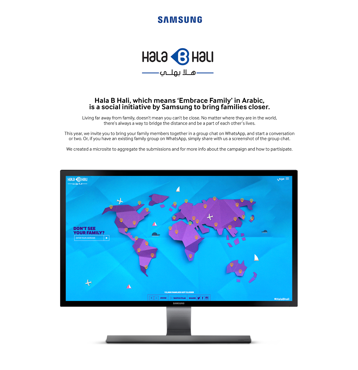Samsung dubai map UAE family Website Responsive social together interactive paper paper cutout cutout crafted