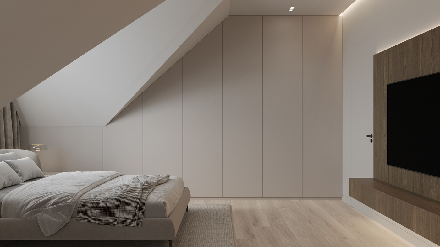 photoshop 3dsmax interior design  visualization bedroom design 3D Visualization
