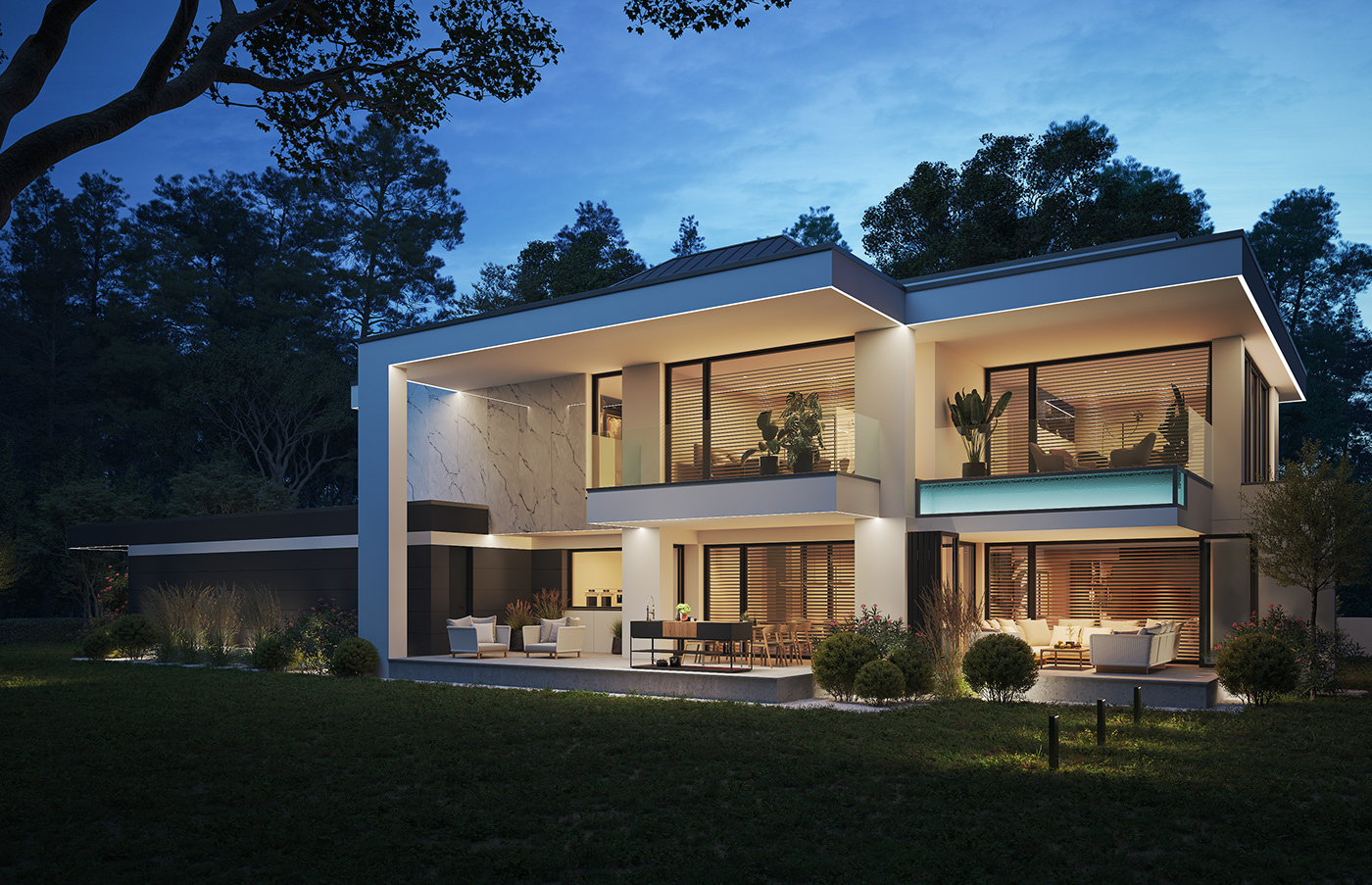 3d Visualisation 3D Visualization architecture design exterior modern architecture modern house Modern Villa visualisation