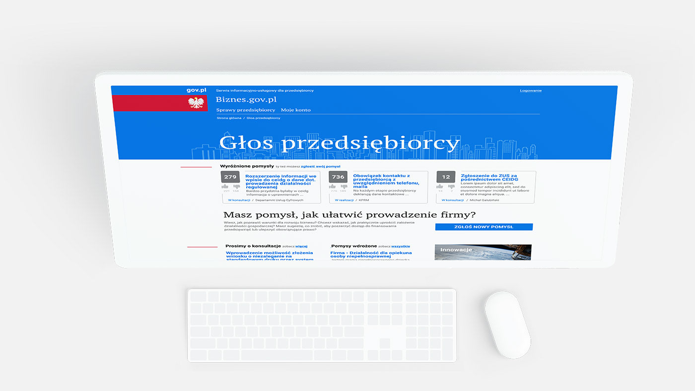 www Web web-design polish poland Government institutions
