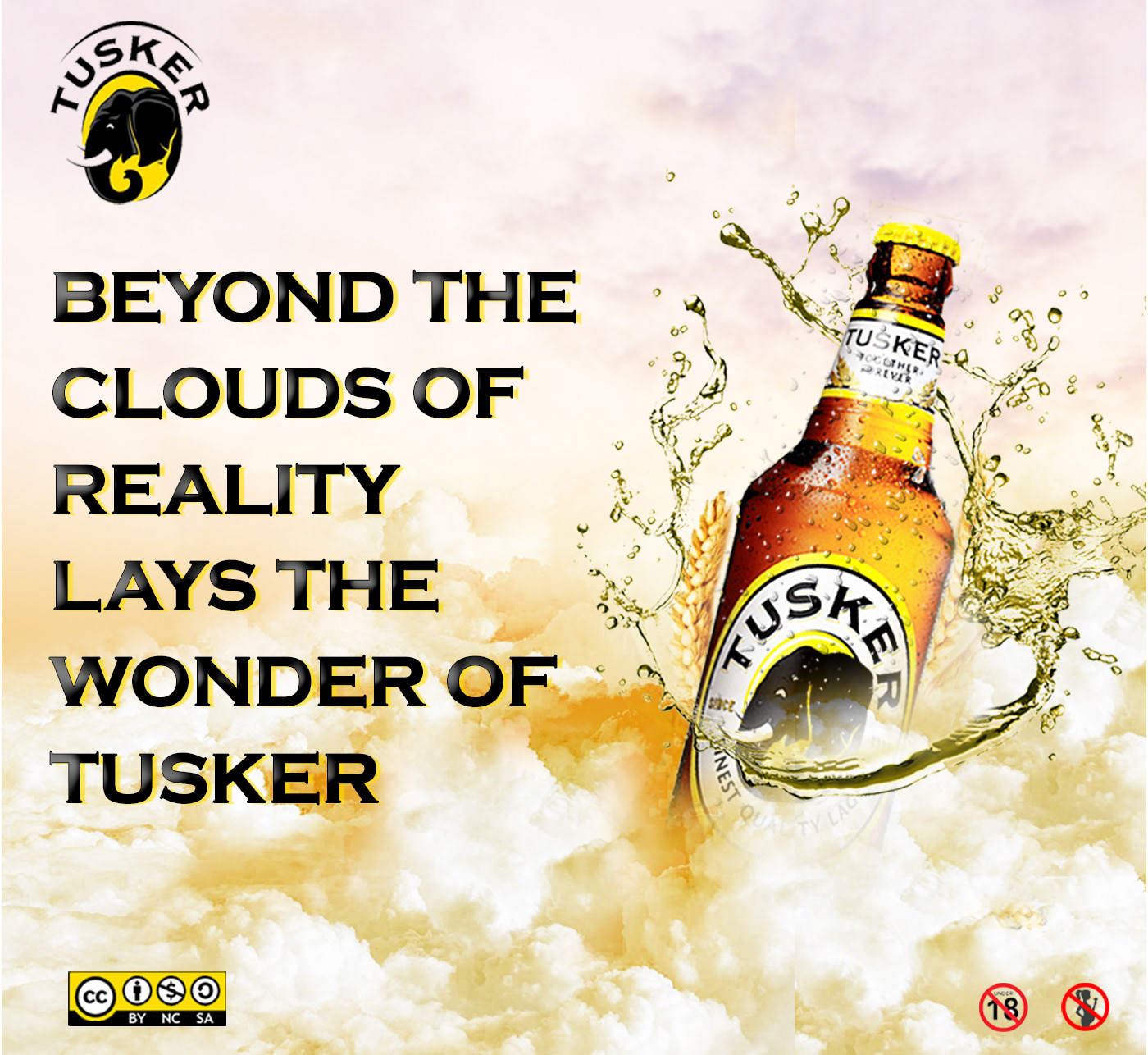 art direction  beer beer clouds branding  design kenya nairobi photoshop Tusker tusker kenya