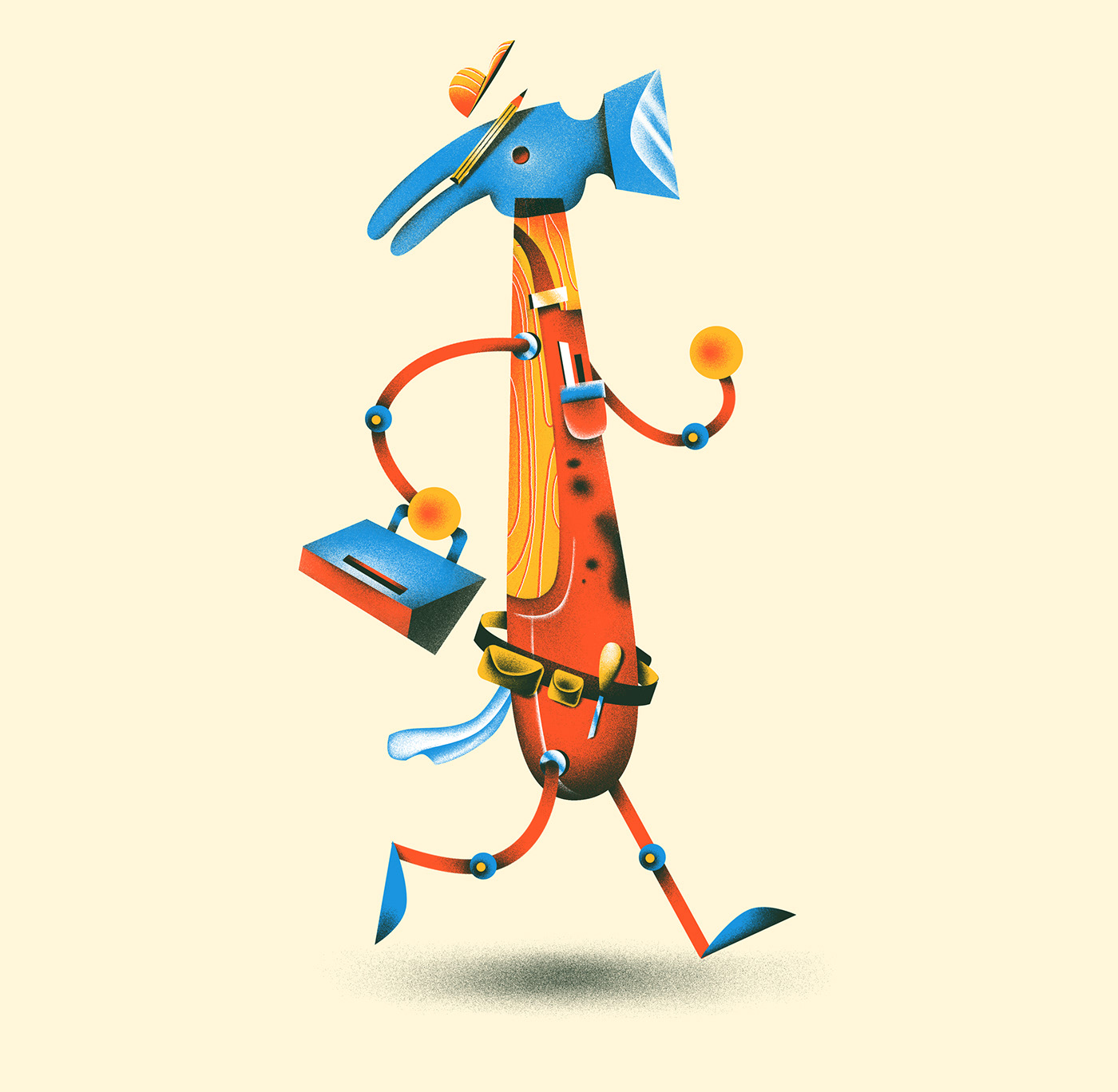ILLUSTRATION  animation  Playground Character design Cartoons tools Playful frame by frame Patterns