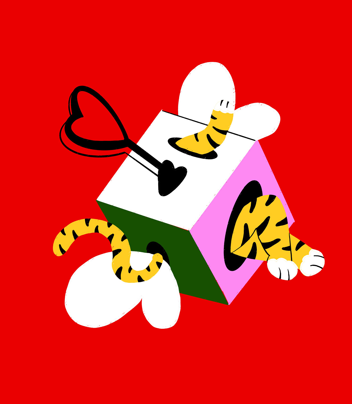 animal artwork Character Character design  Digital Art  Drawing  ILLUSTRATION  iPad Procreate tiger
