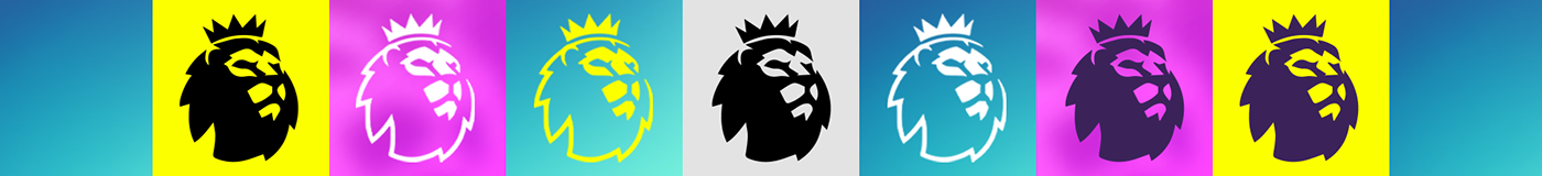 branding  Nike Premier League Social media post broadcast tv 2D logo football colors
