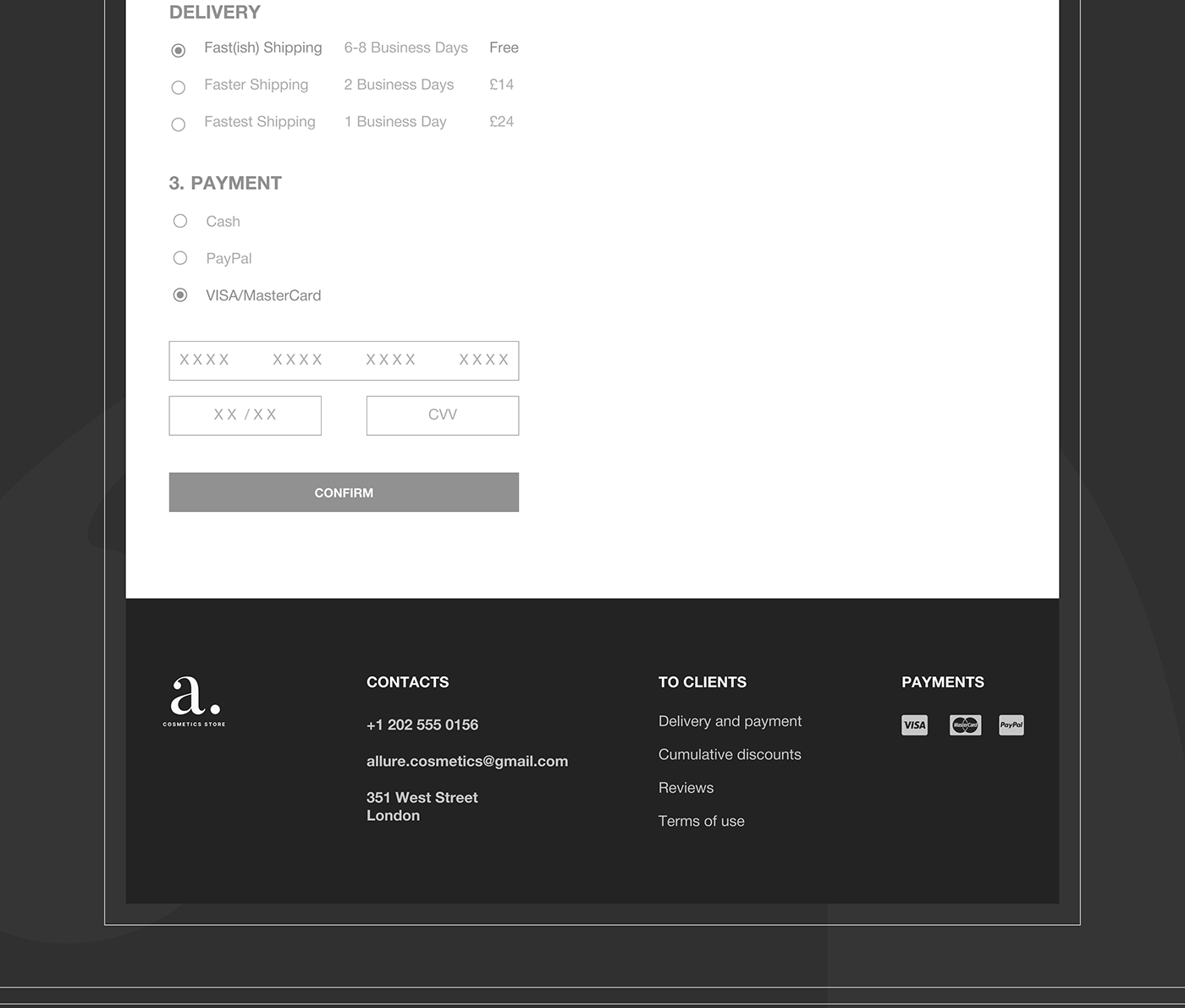 Ecommerce ux/ui Figma cosmetics Webdesign Website Responsive user interface user experience UX design