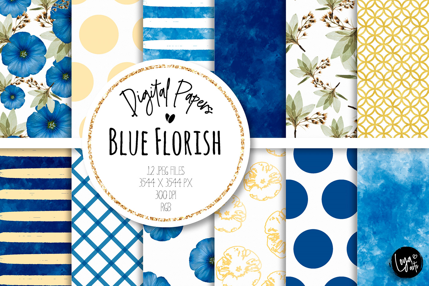 backgrounds blue digital papers feminine Flowers padrões Patterns pretty textures watercolor