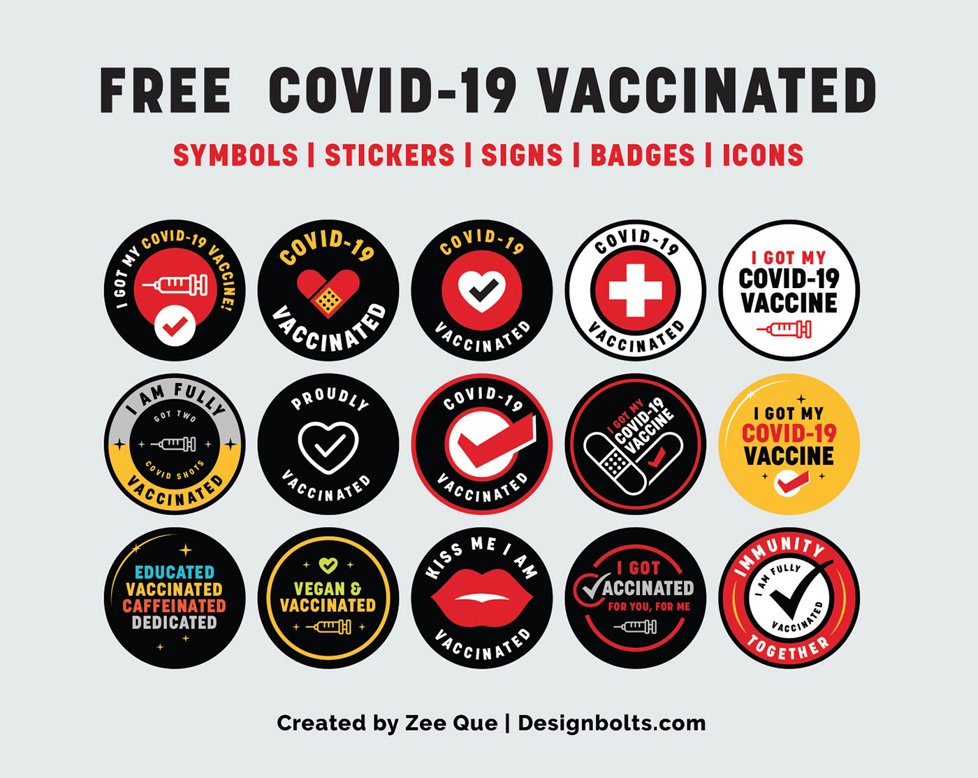 Coronavirus COVid COVID-19 COVID19 free badges free stickers graphics print sell