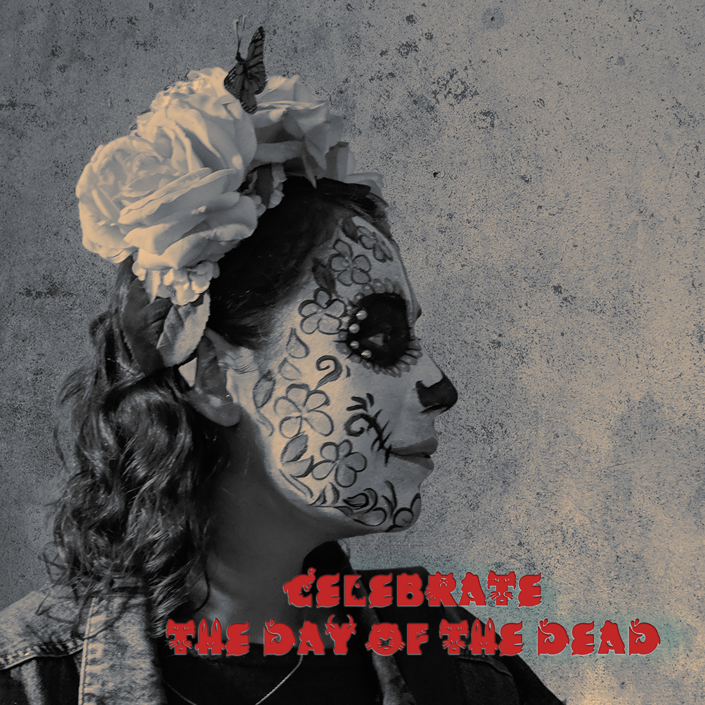 PSDailychallenge DayoftheDead dead lettering girl poster photograph