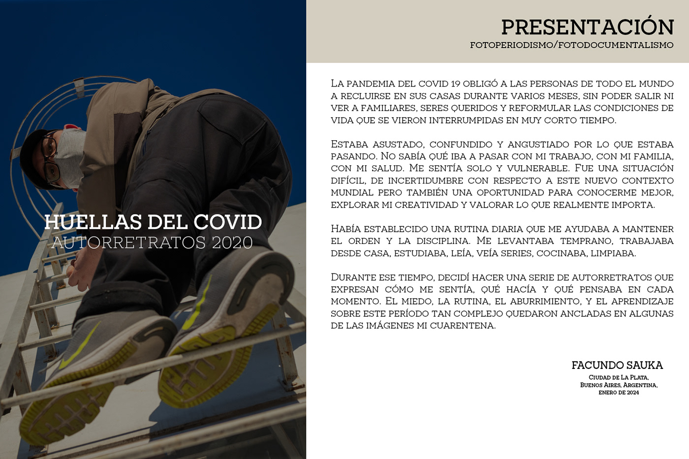 Covid 19 corona virus pandemia AUTORRETRATO Fotoperiodismo cuarentena fotoperiodismo argentino