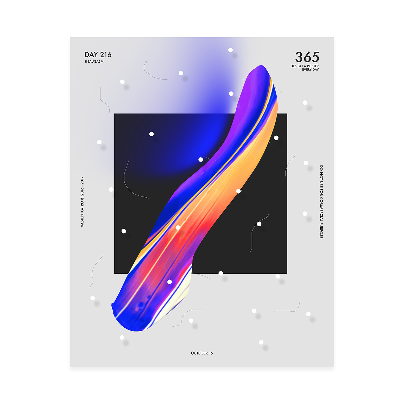 poster graphic design  typography   iridescent 3D abstract type gradient daily design