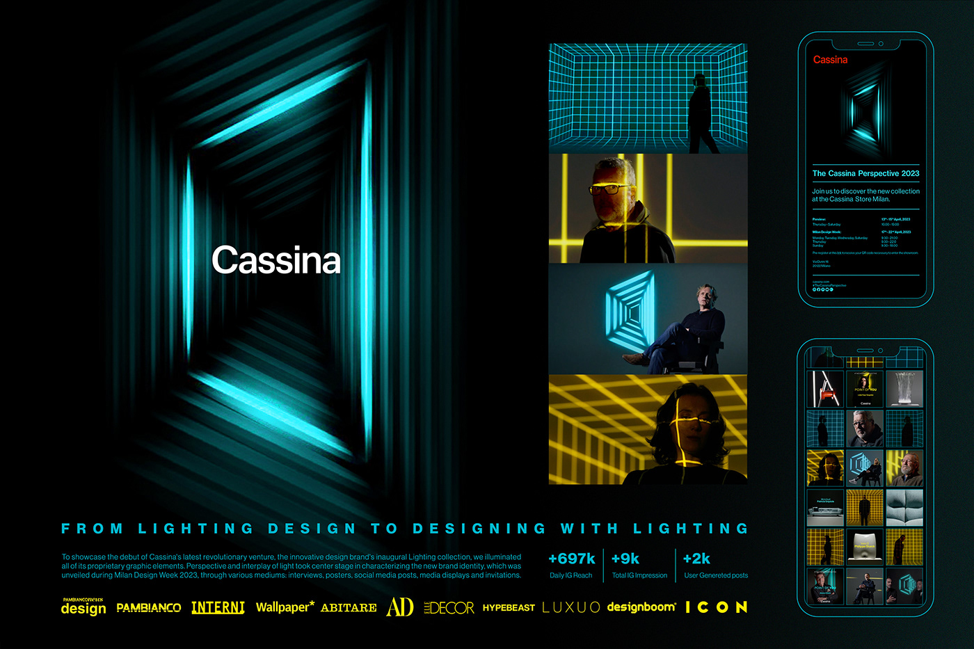 brand visual identity Graphic Designer design brand identity Advertising  Cassina milano fashion week interview