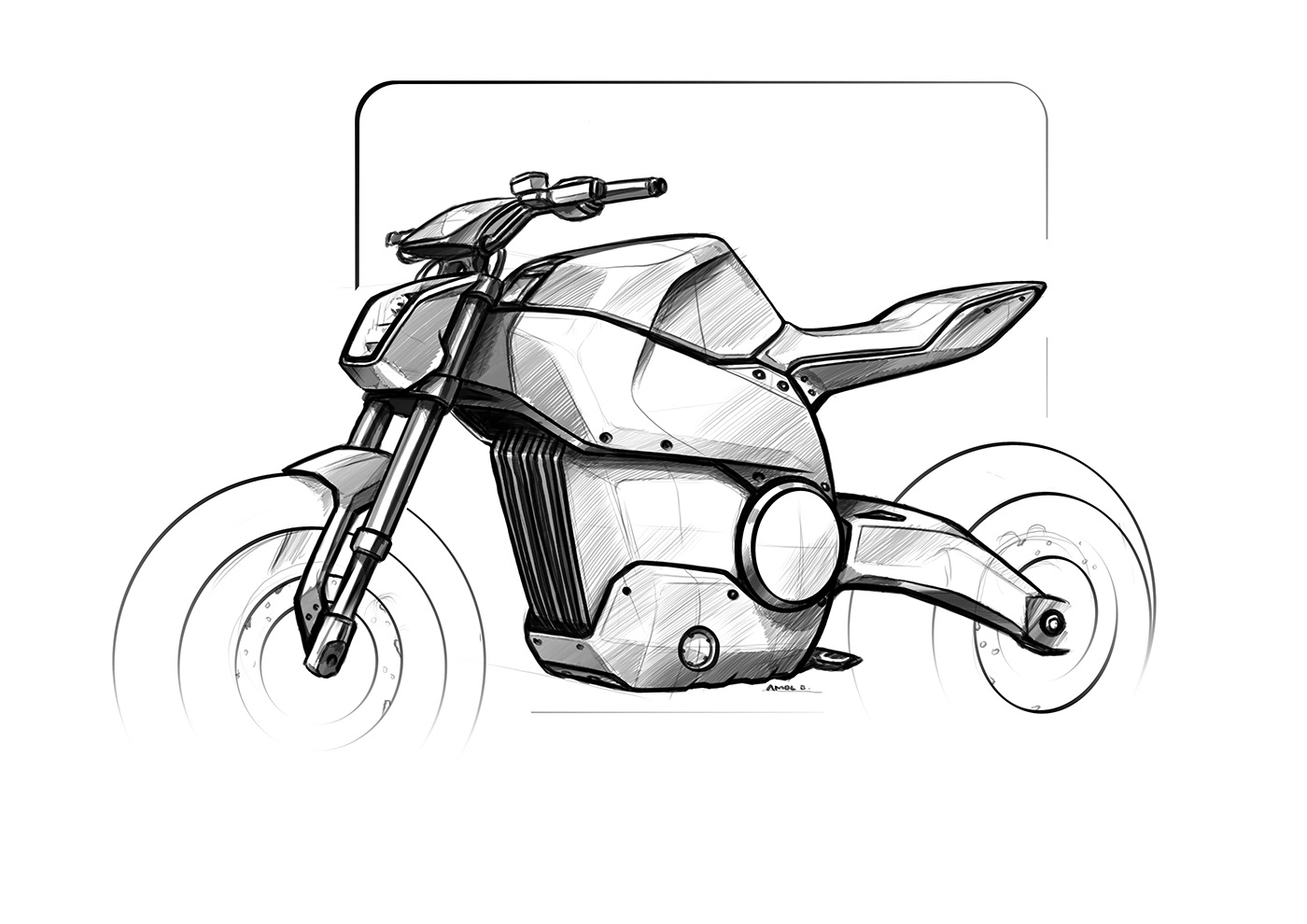 sketch Render automotive   car Bike motorcycle doodle industrial design  Transportation Design designer