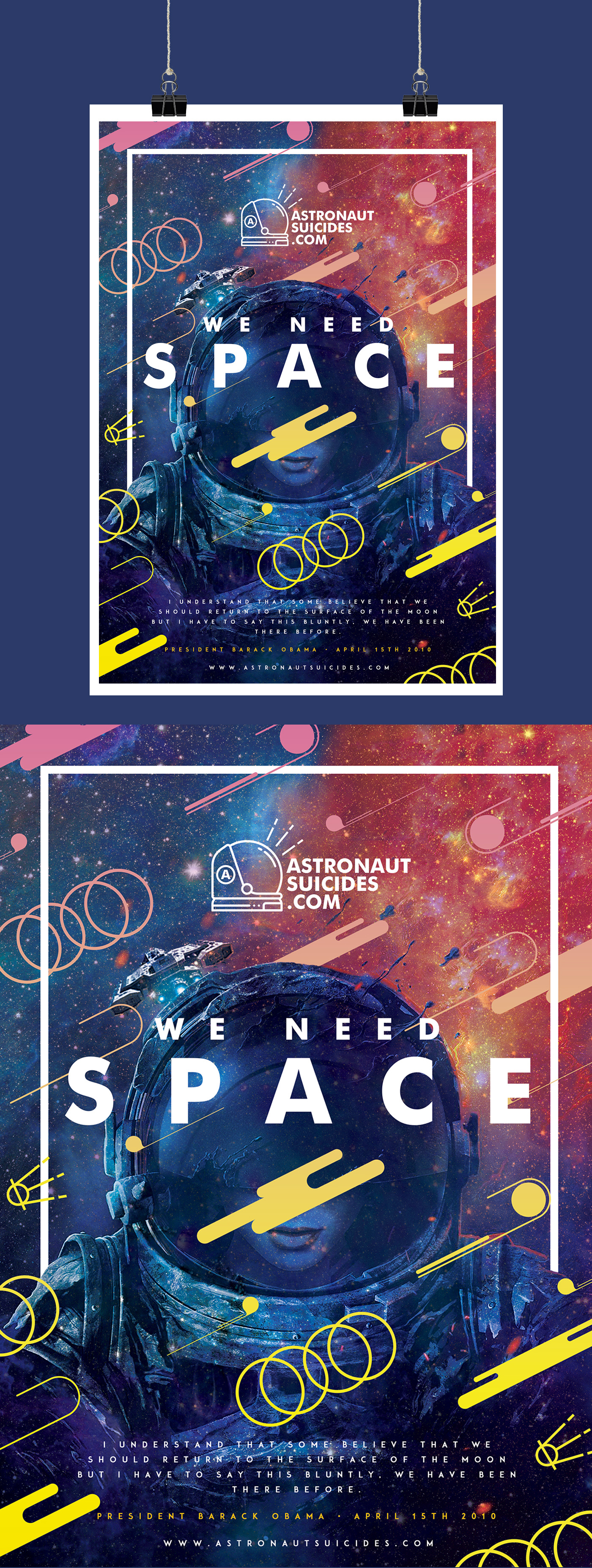 astronaut astronauta Suicides suicide poster design Space  galaxy