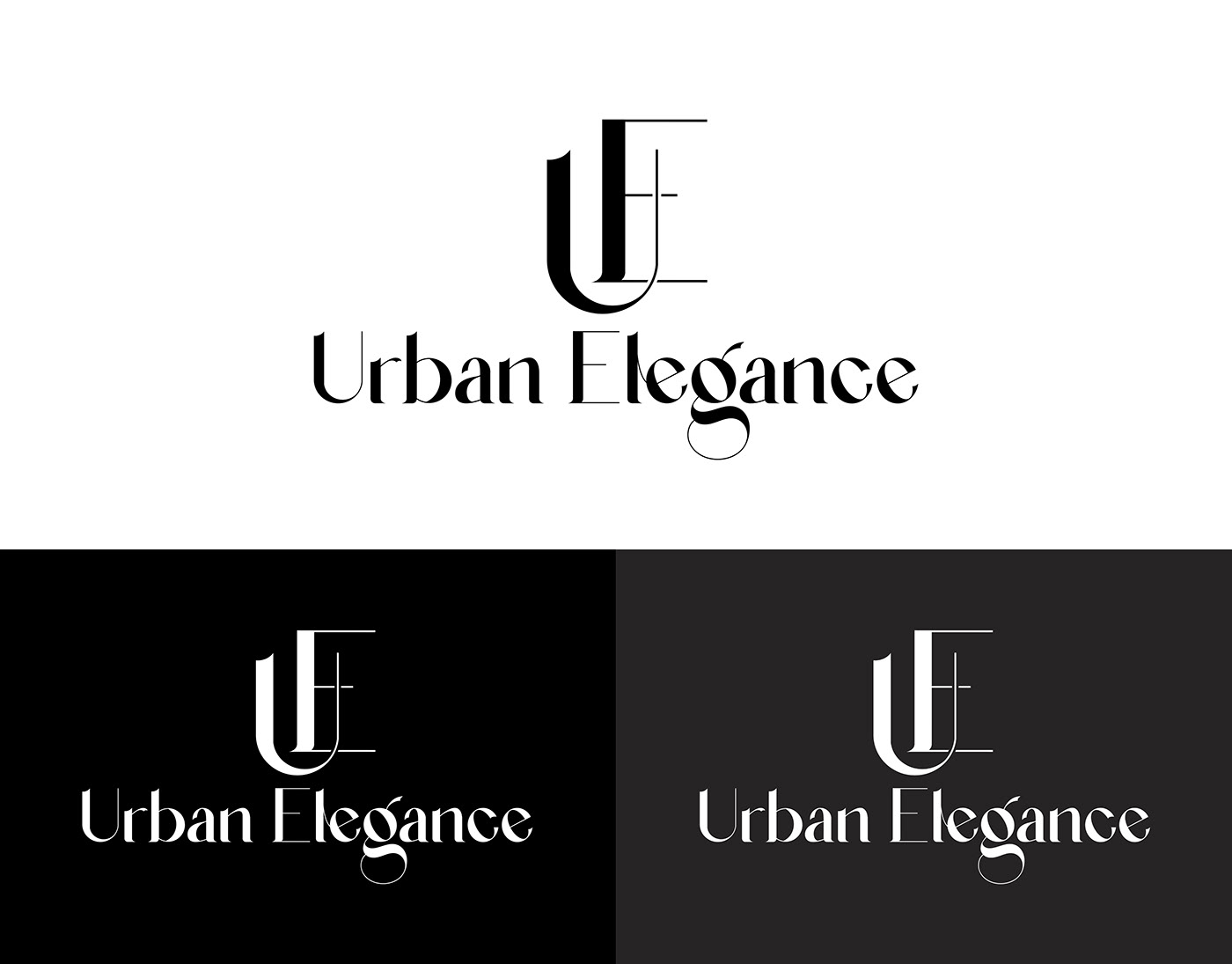 Fashion  Urban elegance sophistication branding  Logo Design typography   social media apparel chic
